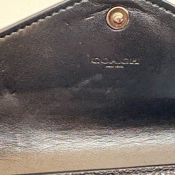 Coach Snakeskin & Leather Envelope Continental Wallet - Picture 6 of 6